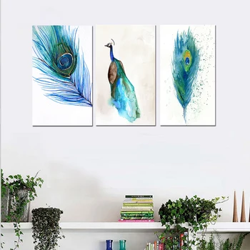 Nordic Poster New Abstract Blue Peacock Feather Creative Wall Art Painting Wall Picture For Living Room Decor HD Canvas Painting
Nordic Poster New Abstract Blue Peacock Feather Creative Wall Art Painting Wall Picture For Living Room Decor HD Canvas Painting