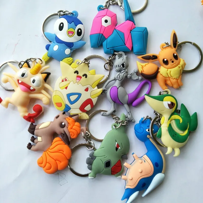 Pokemon key chain PVC key ring Meowth Lapras Vulpix Togepi Piplup Mewtwo pendant jewelry accessories anime keychain chaveiros
Pokemon key chain PVC key ring Meowth Lapras Vulpix Togepi Piplup Mewtwo pendant jewelry accessories anime keychain chaveiros