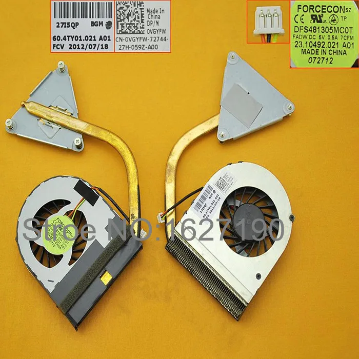 Оригинальный вентилятор охлаждения ноутбука Aliexpress для DELL N4050 (встроенная графика