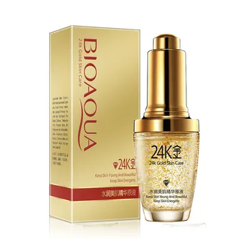 BIOAQUA 24K Gold Face Essence Serum Moisturizer Whitening Lifting Firming Anti-Aging Anti Wrinkle Face Skin Care Repair 30ml
BIOAQUA 24K Gold Face Essence Serum Moisturizer Whitening Lifting Firming Anti-Aging Anti Wrinkle Face Skin Care Repair 30ml