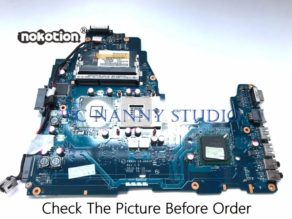 PANANNY for Toshiba Satellite C660 Motherboard K000111600 PWWAA LA-6841P GM45 DDR3 tested 
PANANNY for Toshiba Satellite C660 Motherboard K000111600 PWWAA LA-6841P GM45 DDR3 tested