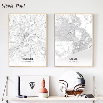 Harare Zimbabwe City Map Lome Togo City map Modern City White Map Canvas Art Print Wall Pictures for Living Room No Frame
Harare Zimbabwe City Map Lome Togo City map Modern City White Map Canvas Art Print Wall Pictures for Living Room No Frame