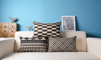 Rectangle Black Nodic Cushion Cover Linen Pillow Cove Northern Europe Geometric Throw Pillows Home Decorative Lumbar pillowcase
Rectangle Black Nodic Cushion Cover Linen Pillow Cove Northern Europe Geometric Throw Pillows Home Decorative Lumbar pillowcase