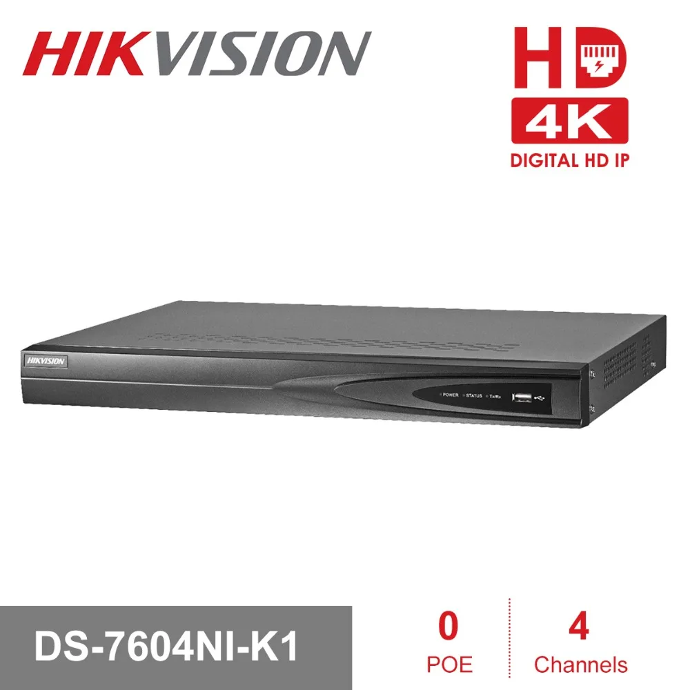 Original 4K 4CH NVR DS-7604NI-K1 Embedded Plug & Play 4 Channel Video Recorder Support H.265 Up to 8MP 4CH IP Camera Recording
Original 4K 4CH NVR DS-7604NI-K1 Embedded Plug & Play 4 Channel Video Recorder Support H.265 Up to 8MP 4CH IP Camera Recording