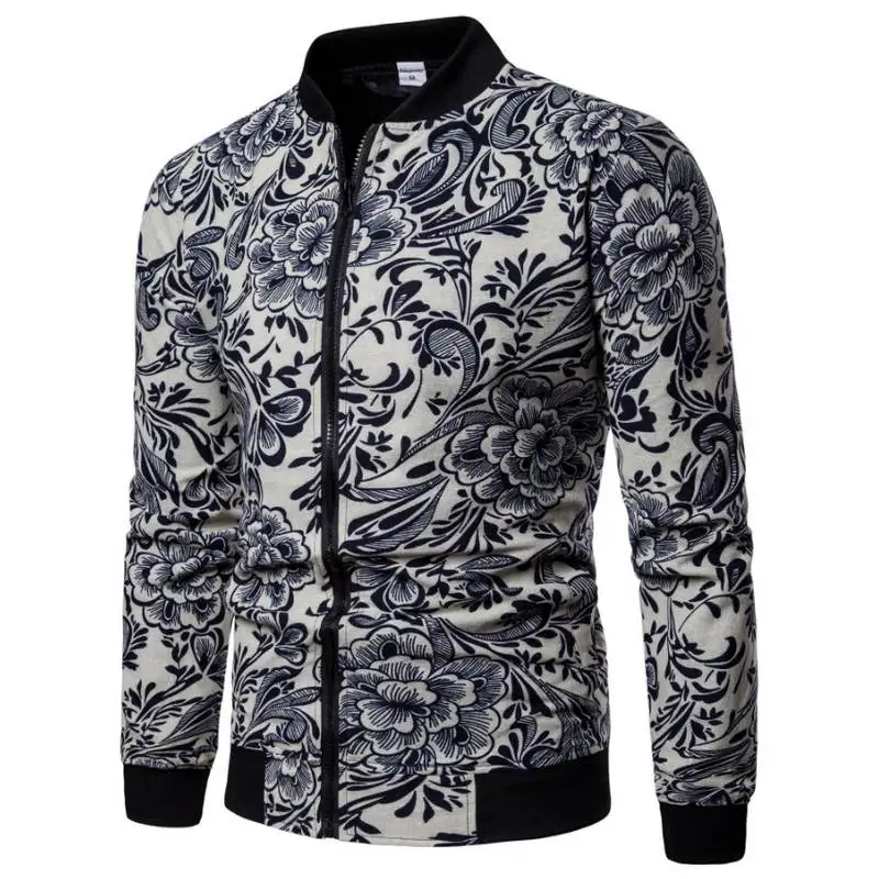 2018 New Fashion Men's Jacket Flower Print Bomber Jacket Autumn Jaqueta masculino Casual Male Clothing Size 5XL 6XL
2018 New Fashion Men's Jacket Flower Print Bomber Jacket Autumn Jaqueta masculino Casual Male Clothing Size 5XL 6XL