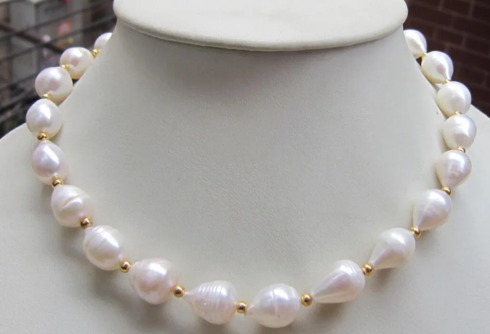 GENUINE AAA 10-13mm south sea baroque white pearl necklace 18"^^^@^Noble style Natural Fine jewe FREE SHIPPING
GENUINE AAA 10-13mm south sea baroque white pearl necklace 18"^^^@^Noble style Natural Fine jewe FREE SHIPPING