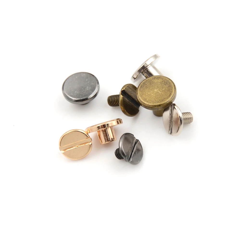 10set/Lot Solid Brass Button Screws Stud Screw Nail Screwback For Leather Rivet Belt DIY Gold 5/6.5/8mm Optional Wholesale
10set/Lot Solid Brass Button Screws Stud Screw Nail Screwback For Leather Rivet Belt DIY Gold 5/6.5/8mm Optional Wholesale