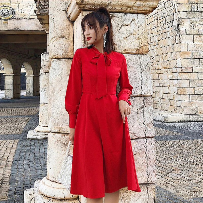 Fashion women temperament holiday bow a-line dress new arrival high quality comfortable solid color sweet cute formal dress
Fashion women temperament holiday bow a-line dress new arrival high quality comfortable solid color sweet cute formal dress