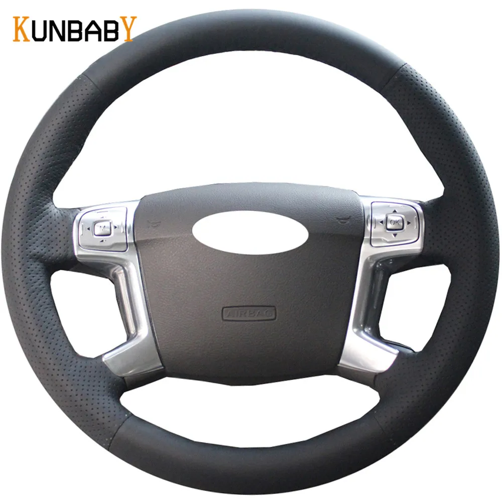 KUNBABY Car Styling Black Genuine Leather DIY Car Steering Wheel Cover for Ford Mondeo 2007-2012 Mk4 Car Accessories
KUNBABY Car Styling Black Genuine Leather DIY Car Steering Wheel Cover for Ford Mondeo 2007-2012 Mk4 Car Accessories