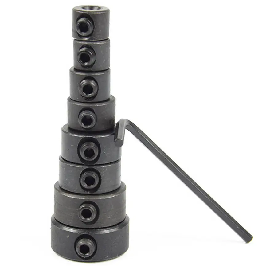 7 Pcs/Lot 3-12mm Collar Ring Positioner Spacing Ring Locator Woodworking Drill Bit Hex Wrench Dropshipping 0105
7 Pcs/Lot 3-12mm Collar Ring Positioner Spacing Ring Locator Woodworking Drill Bit Hex Wrench Dropshipping 0105