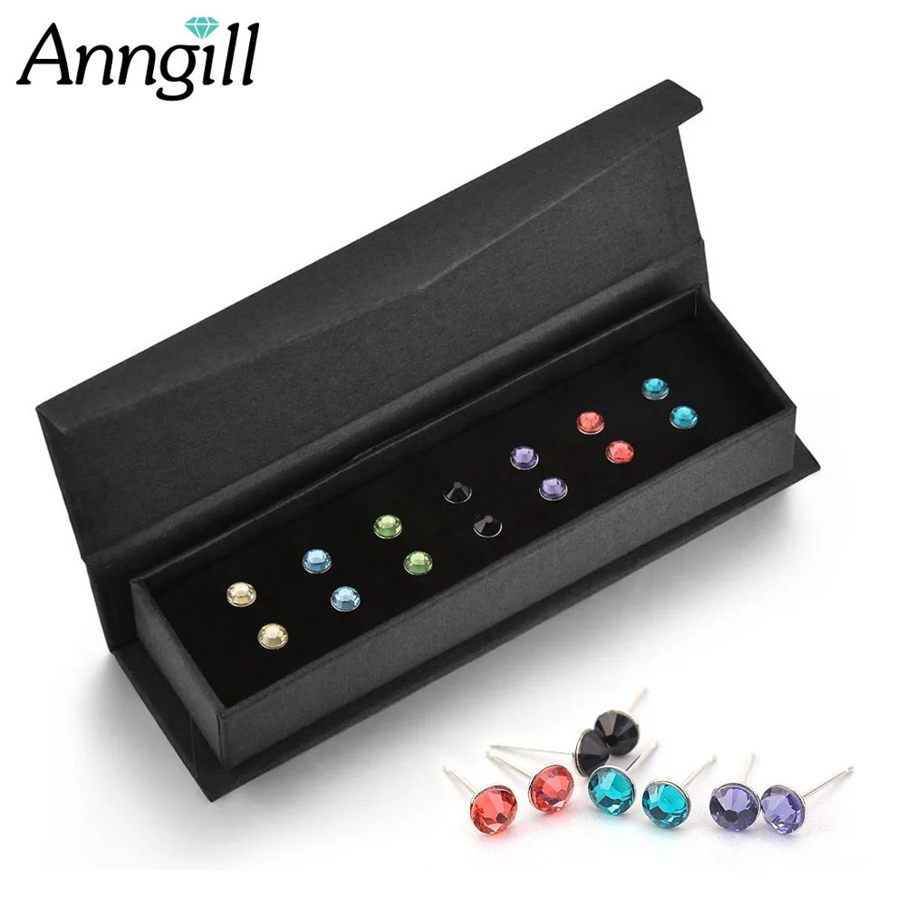 Trending 7Pairs/Set Crystal From SWAROVSKI Stud Earrings Moda Birthday Gifts Women Weekly Jewelry Simple Earings Fashion Jewelry
Trending 7Pairs/Set Crystal From SWAROVSKI Stud Earrings Moda Birthday Gifts Women Weekly Jewelry Simple Earings Fashion Jewelry
