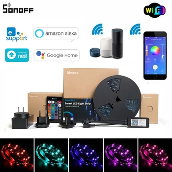SONOFF L1 Smart LED Light Strip Dimmable Waterproof WiFi Flexible RGB Strip Lights APP Control with Music with Alexa Google Home
SONOFF L1 Smart LED Light Strip Dimmable Waterproof WiFi Flexible RGB Strip Lights APP Control with Music with Alexa Google Home