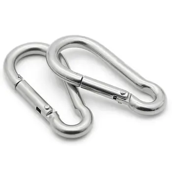 1Pcs 10x100mm Silver Multifunctional Spring shap Quick hook Chain Fastener Hook Carabiner Stainless Steel Repair Hiking Camping
1Pcs 10x100mm Silver Multifunctional Spring shap Quick hook Chain Fastener Hook Carabiner Stainless Steel Repair Hiking Camping