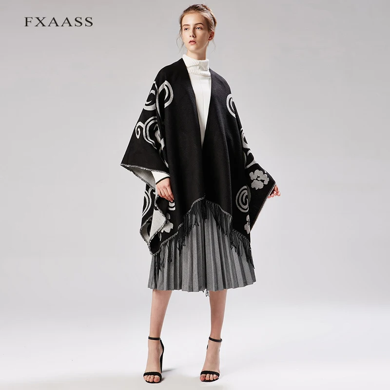 FXAASS New Autumn/Winter Shawl Fashion Tai Chi Flower Poncho Women Scarf Cloak Luxury Cashmere Scarves Warm Pashmina Wholesale
FXAASS New Autumn/Winter Shawl Fashion Tai Chi Flower Poncho Women Scarf Cloak Luxury Cashmere Scarves Warm Pashmina Wholesale