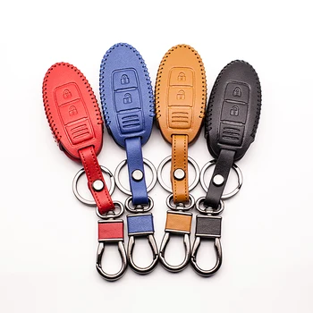 New 4 colors Car leather key case black red blue brown key case for Nissan Tidda Livida X-Trail T31 T32 3 buttons remote control
New 4 colors Car leather key case black red blue brown key case for Nissan Tidda Livida X-Trail T31 T32 3 buttons remote control
