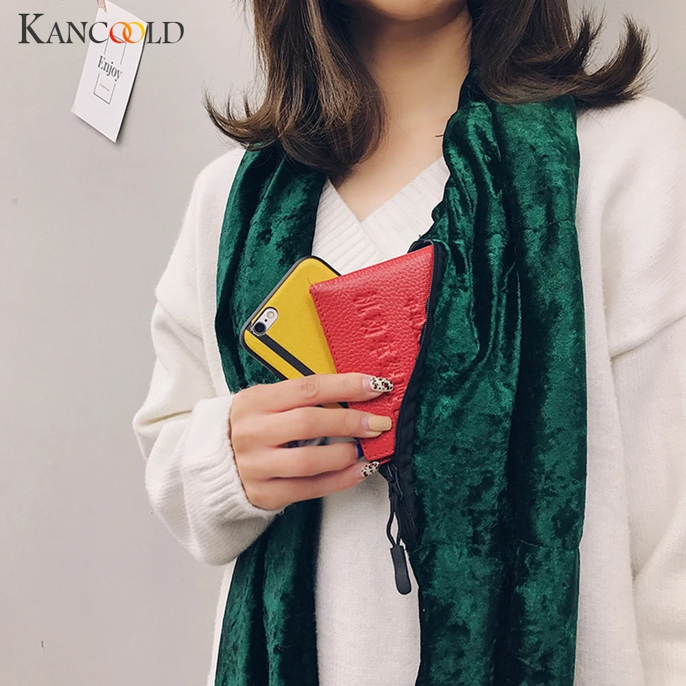 KANCOOLD Scarf women Unisex Winter Velvet Warm Loop Zipper Secret Pocket Infinity Scarf Shawl Ring fashion Scarf Women 2018Nov22
KANCOOLD Scarf women Unisex Winter Velvet Warm Loop Zipper Secret Pocket Infinity Scarf Shawl Ring fashion Scarf Women 2018Nov22
