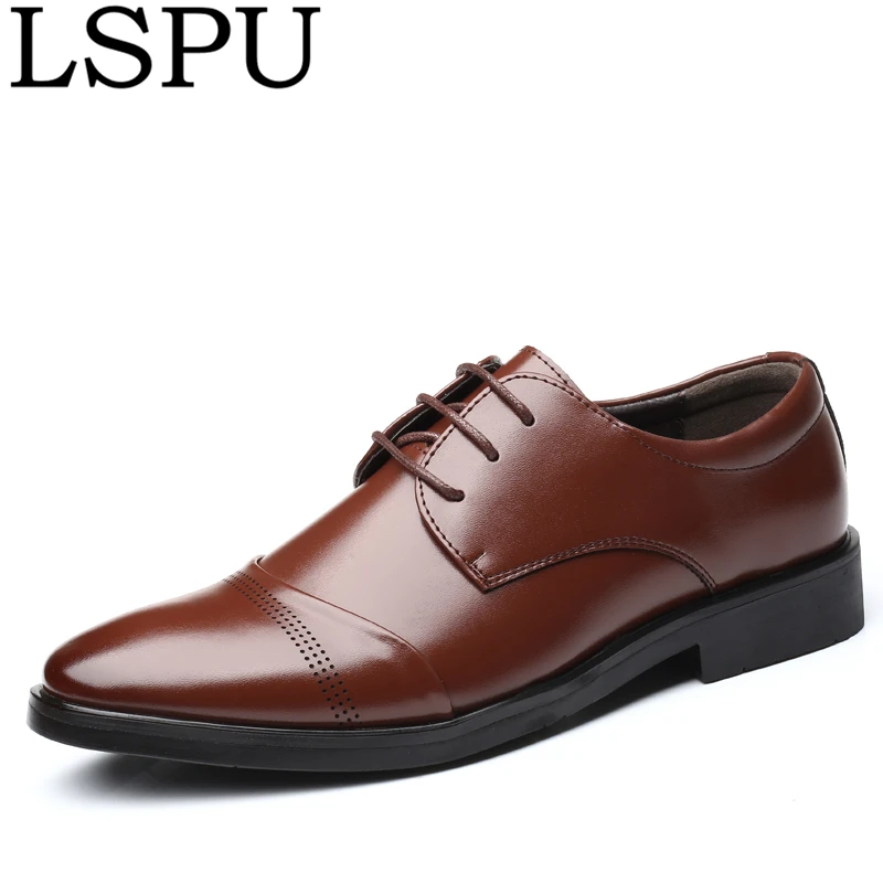 High Quality Pointed Toe Men Leather Shoes Lace Up Breathable Business Causal Shoes Fashion Men Wedding Shoes Plus Size 38-48
High Quality Pointed Toe Men Leather Shoes Lace Up Breathable Business Causal Shoes Fashion Men Wedding Shoes Plus Size 38-48