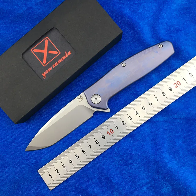 LEMIFSHE X-750 NEW folding knife Ball bearing VG-10 blade Titanium handle camping hunting Outdoor pocket fruit knives EDC tool
LEMIFSHE X-750 NEW folding knife Ball bearing VG-10 blade Titanium handle camping hunting Outdoor pocket fruit knives EDC tool