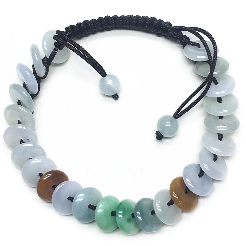 Level A Natural Myanmar Jadeite Bracelet Round Beads Emerald button Hand String Donut Bangle Gift For Women Jade Stone Jewelry
Level A Natural Myanmar Jadeite Bracelet Round Beads Emerald button Hand String Donut Bangle Gift For Women Jade Stone Jewelry
