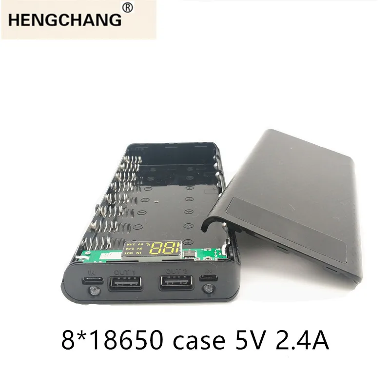 Hot sale 5V Dual USB 8*18650 Power Bank Battery Box Mobile Phone Charger DIY Shell Case 5v 2.4a 2a For iphone6 Plus S6 xiaomi
Hot sale 5V Dual USB 8*18650 Power Bank Battery Box Mobile Phone Charger DIY Shell Case 5v 2.4a 2a For iphone6 Plus S6 xiaomi
