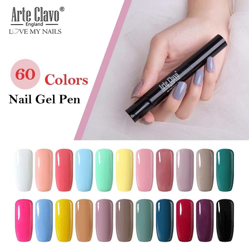 Arte Clavo UV Nail Gel Polish Pen Glitter Gel Pencil Nails UV Gel Polish Varnish Pen Nail Art Manicure 60 Colors Need Base Top
Arte Clavo UV Nail Gel Polish Pen Glitter Gel Pencil Nails UV Gel Polish Varnish Pen Nail Art Manicure 60 Colors Need Base Top