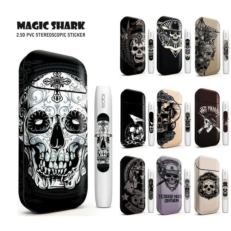 Magic Shark New Arrival Skull PVC Sticker Case Cover For IQOS 2.4 Plus Skin Film for IQOS 2.4+ 2.4p Sticker
Magic Shark New Arrival Skull PVC Sticker Case Cover For IQOS 2.4 Plus Skin Film for IQOS 2.4+ 2.4p Sticker