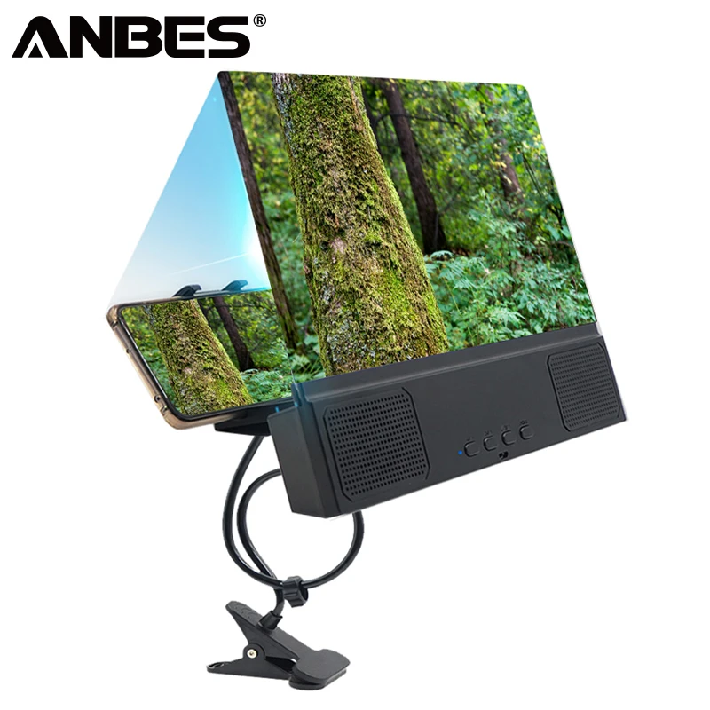 ANBES 12inch 3D Mobile Phone Screen Magnifier Stereoscopic Projection Enlarged Amplifier Desktop Magnify Bracket Holder Stand
ANBES 12inch 3D Mobile Phone Screen Magnifier Stereoscopic Projection Enlarged Amplifier Desktop Magnify Bracket Holder Stand