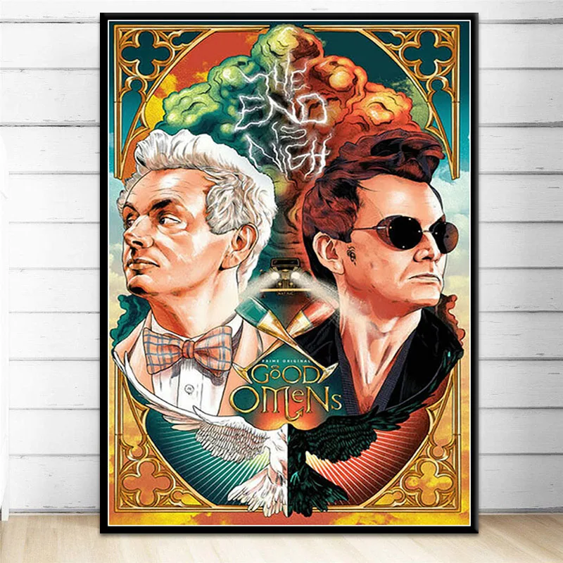 Posters and Prints Good Omens Neil Gaiman TV Series Show Season Poster Wall Art Picture Canvas Painting for Room Home Decor
Posters and Prints Good Omens Neil Gaiman TV Series Show Season Poster Wall Art Picture Canvas Painting for Room Home Decor