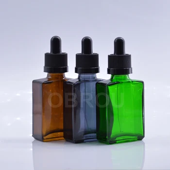 Rectangle Black White Green Amber glass dropper bottle 30ml bottle with childproof dropper cap 1PCS
Rectangle Black White Green Amber glass dropper bottle 30ml bottle with childproof dropper cap 1PCS