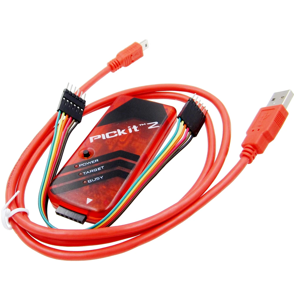 new 10pcs PICKIT2 PIC Kit2 Simulator PICKit 2 Programmer Emluator Red Color w/USB cable Dupond Wire
new 10pcs PICKIT2 PIC Kit2 Simulator PICKit 2 Programmer Emluator Red Color w/USB cable Dupond Wire
