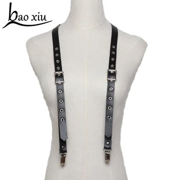 Black Leather Waist Belt Punk Hip-hop Trendy Women Strap with casual pants clip Ladies Fashion Cowboy Jeans Chain Accessories
Black Leather Waist Belt Punk Hip-hop Trendy Women Strap with casual pants clip Ladies Fashion Cowboy Jeans Chain Accessories