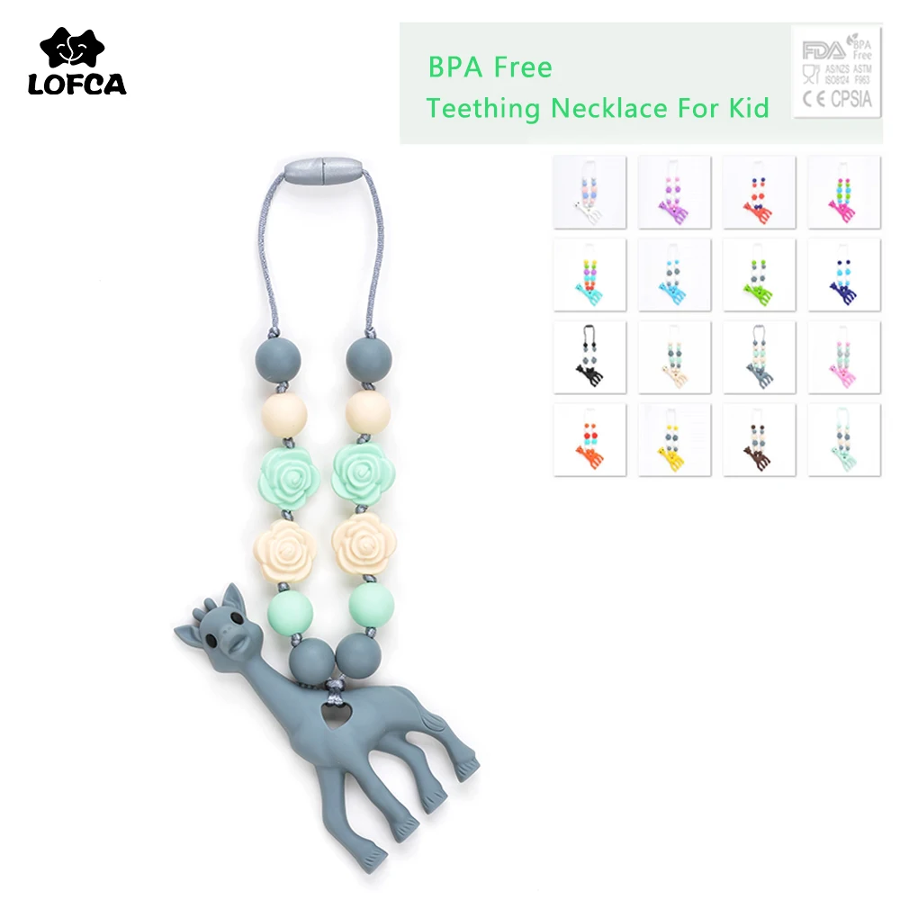 Silicone Teething Necklace For Kids Giraffe Teether Pendant Necklace Food Grade Baby Carrier Accessory Teething Toy
Silicone Teething Necklace For Kids Giraffe Teether Pendant Necklace Food Grade Baby Carrier Accessory Teething Toy