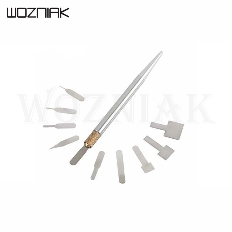 Woznial IC Chip Repair Tool thin blade Mainboard Demolition A8 A9 A10 CPU NAND Flash Remover For Cell Phones
Woznial IC Chip Repair Tool thin blade Mainboard Demolition A8 A9 A10 CPU NAND Flash Remover For Cell Phones