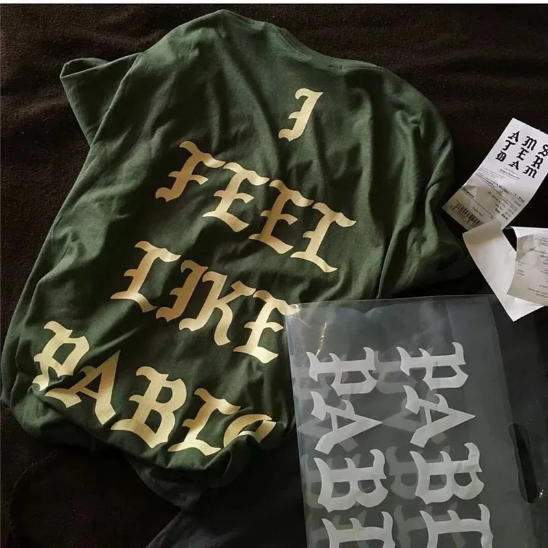 2019ss I Feel Like Pablo T Shirt Men Women Streetwear Harajuku Top Tees Kanye West High Quality Cotton Kanye West Pablo T Shirt
2019ss I Feel Like Pablo T Shirt Men Women Streetwear Harajuku Top Tees Kanye West High Quality Cotton Kanye West Pablo T Shirt