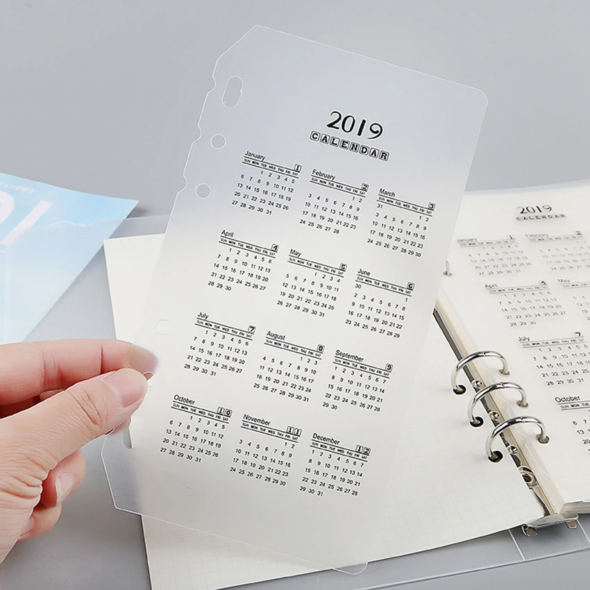 A5/A6 Notebook Month Index Page Separator Page 2019 Calendar Handbook Perpetual Calendar Partition Standard 6 Holes
A5/A6 Notebook Month Index Page Separator Page 2019 Calendar Handbook Perpetual Calendar Partition Standard 6 Holes