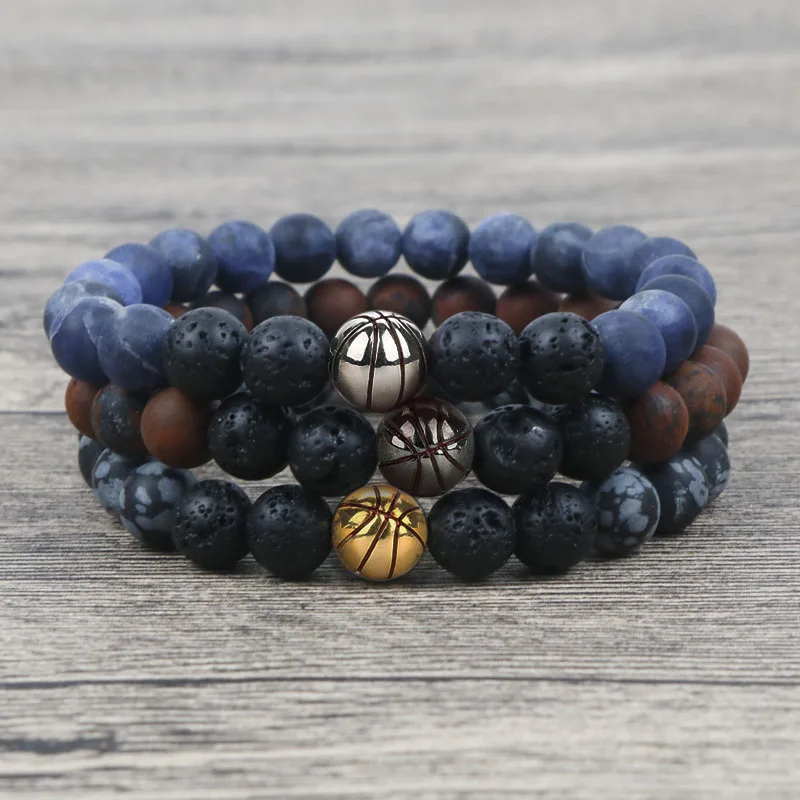2019 8MM Basketball Bracelet For Men Women Frosted Natural Snowflake Stone Bracelet Gift For Him Pulseira Masculina LY-09
2019 8MM Basketball Bracelet For Men Women Frosted Natural Snowflake Stone Bracelet Gift For Him Pulseira Masculina LY-09