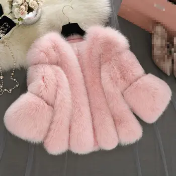 Women Jacket Winter Plus Size S-3XL Pink Faux Fur Coat Elegant Thick Warm Outerwear Fake Fur Jacket Chaquetas Mujer MZ2455
Women Jacket Winter Plus Size S-3XL Pink Faux Fur Coat Elegant Thick Warm Outerwear Fake Fur Jacket Chaquetas Mujer MZ2455