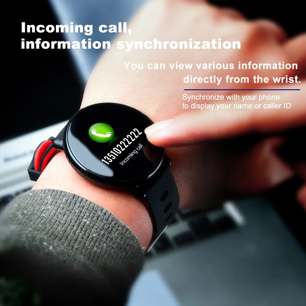 SENBONO K1 Smart Watch Men Women IP68 Waterproof Clock Activity Fitness tracker Heart rate monitor Smartwatch for IOS Android
SENBONO K1 Smart Watch Men Women IP68 Waterproof Clock Activity Fitness tracker Heart rate monitor Smartwatch for IOS Android