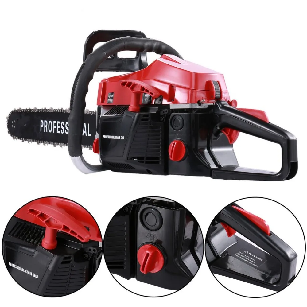 Newest 58cc Single Cylinder Air-Cooled 2-Stroke 20 Inch Gasoline Powered Chainsaw Cutter Chain Saw For Sawing Cutting
Newest 58cc Single Cylinder Air-Cooled 2-Stroke 20 Inch Gasoline Powered Chainsaw Cutter Chain Saw For Sawing Cutting
