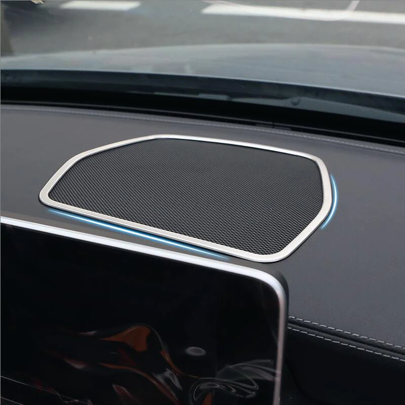 Car styling Central Console Board Speaker Cover Trim Frame (Left Hand Drive Only) For Mercedes-Benz C Class W205 Accessories | Автомобили