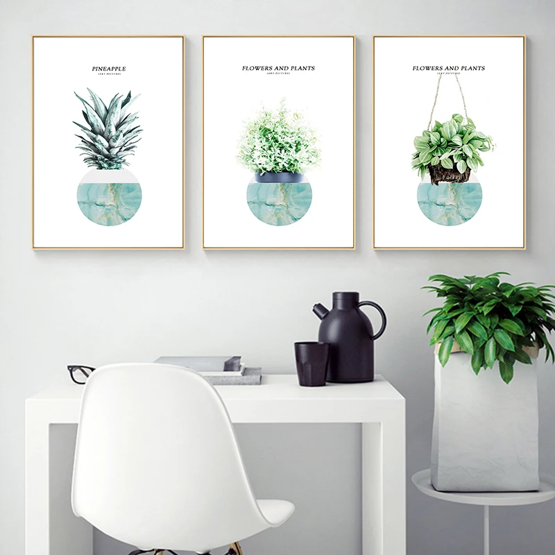Nordic Style Green plant Pineapple Flower Canvas Art Wall Painting Posters and Prints Decoration Picture Living Room Home Decor
Nordic Style Green plant Pineapple Flower Canvas Art Wall Painting Posters and Prints Decoration Picture Living Room Home Decor