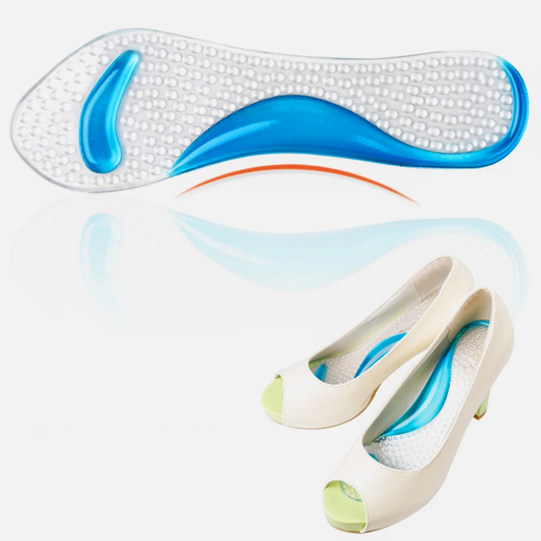 Hot 1 Pair Non-Slip 3/4 length Sandals High Heel Arch Cushion Support Anti-slip Silicone Gel Insoles Shoes Inserts Random Color
Hot 1 Pair Non-Slip 3/4 length Sandals High Heel Arch Cushion Support Anti-slip Silicone Gel Insoles Shoes Inserts Random Color