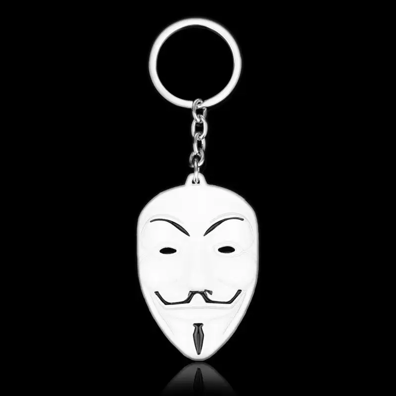 Hot Movie V for Vendetta keychain ANONYMOUS GUY Mask Metal Key Ring Chains Ring Horror Movie Mask Cosplay Keychain Gift for Fans
Hot Movie V for Vendetta keychain ANONYMOUS GUY Mask Metal Key Ring Chains Ring Horror Movie Mask Cosplay Keychain Gift for Fans