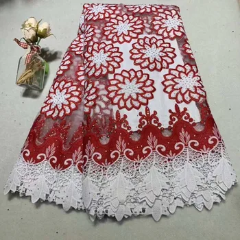 BlackWin High Quality white and Red Flowers Beaded African French Tulle Lace Fabrics With Stones For Women Wedding Dress -J5
BlackWin High Quality white and Red Flowers Beaded African French Tulle Lace Fabrics With Stones For Women Wedding Dress -J5