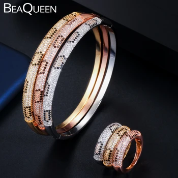 BeaQueen Round Fashion AAA Cubic Zirconia Micro Pave Black CZ Stone Snake Circle Bracelets Bangles Ring Sets Women Jewelry JS192
BeaQueen Round Fashion AAA Cubic Zirconia Micro Pave Black CZ Stone Snake Circle Bracelets Bangles Ring Sets Women Jewelry JS192