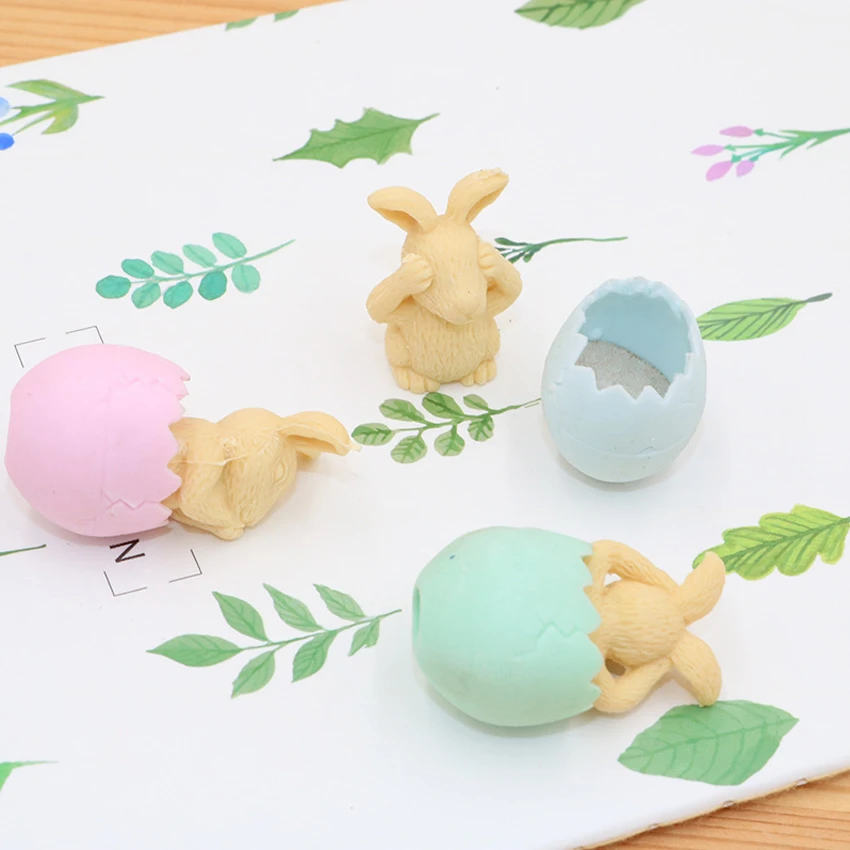 1pcs/lot Cute Eggshell Rabbit Eraser Modify Tool Pencil Gift Rubber Erasers Toy For Kids School Office Supplies Stationery
1pcs/lot Cute Eggshell Rabbit Eraser Modify Tool Pencil Gift Rubber Erasers Toy For Kids School Office Supplies Stationery