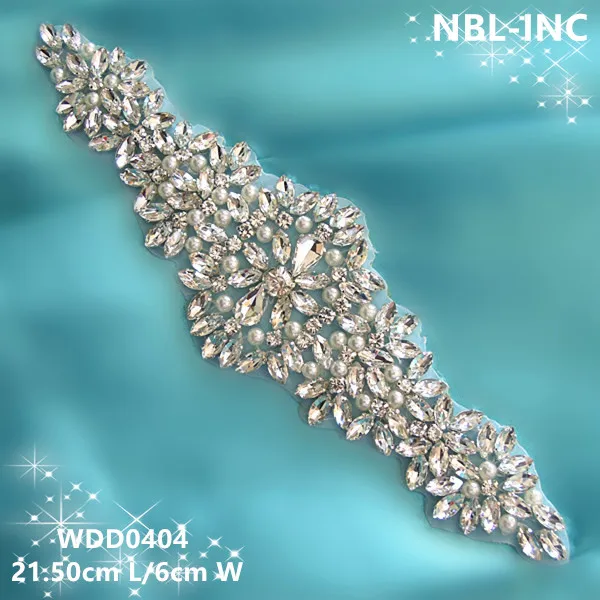 (1PC ) Bridal beaded sewing rhinestone pearl applique iron on for wedding dresses WDD0404
(1PC ) Bridal beaded sewing rhinestone pearl applique iron on for wedding dresses WDD0404
