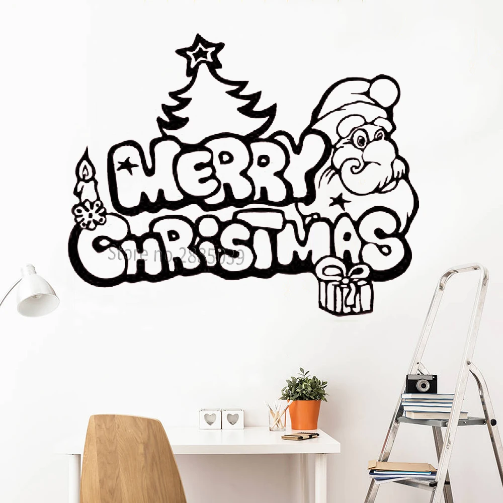 Merry Christmas Decals Funny Santa Claus Christmas Tree Gifts Wall Decal Vinyl Glass Window,Wall Decor Sticker Art Murals LC942
Merry Christmas Decals Funny Santa Claus Christmas Tree Gifts Wall Decal Vinyl Glass Window,Wall Decor Sticker Art Murals LC942