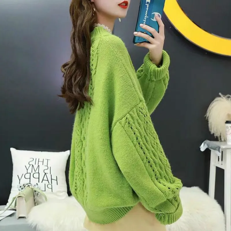 2019 autumn and winter new large size loose pullover sweater female Korean version of the wild sweater pullover jacket
2019 autumn and winter new large size loose pullover sweater female Korean version of the wild sweater pullover jacket