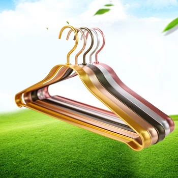 Aluminum alloy hanger for clothes Can be used 20 years Space aluminum No fluorescent agent Non-slip hangger in home storage 
Aluminum alloy hanger for clothes Can be used 20 years Space aluminum No fluorescent agent Non-slip hangger in home storage